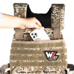 Beige Pixel Camo Weighted Vest
