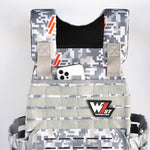 Gray Pixel Camo Weighted Vest
