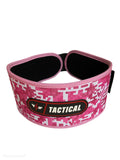 Pink weightlifting belt