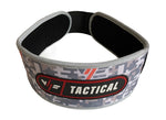 Gray weightlifting belt